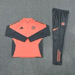 2025-26 Bayern Munich Orange Half-Pull Training Jersey