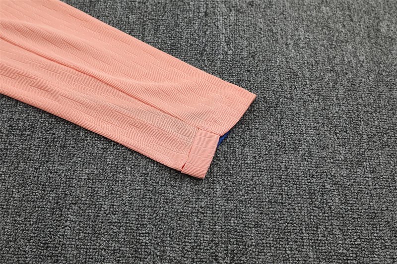 2025-26 France Light Pink Half-Zip Training Jersey