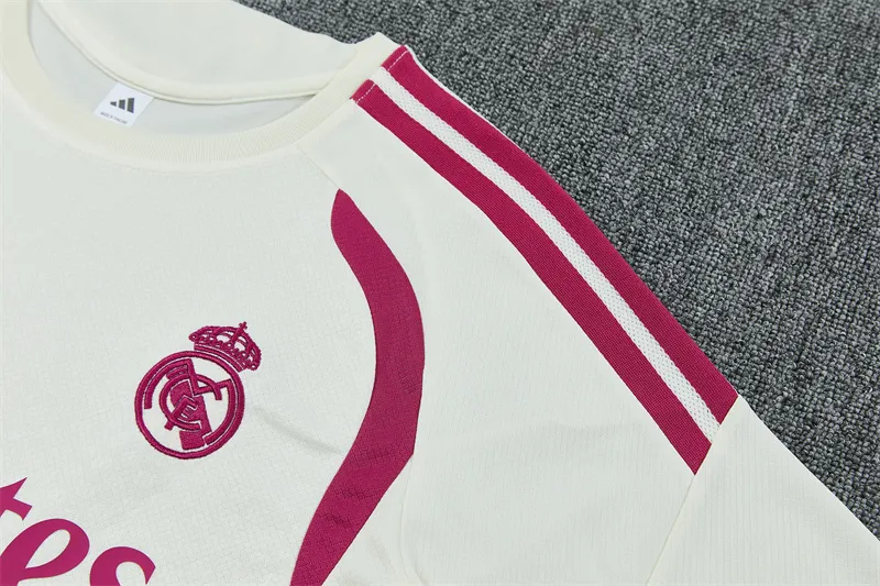 2026-27 Real Madrid Beige Short-Sleeve Training Jersey