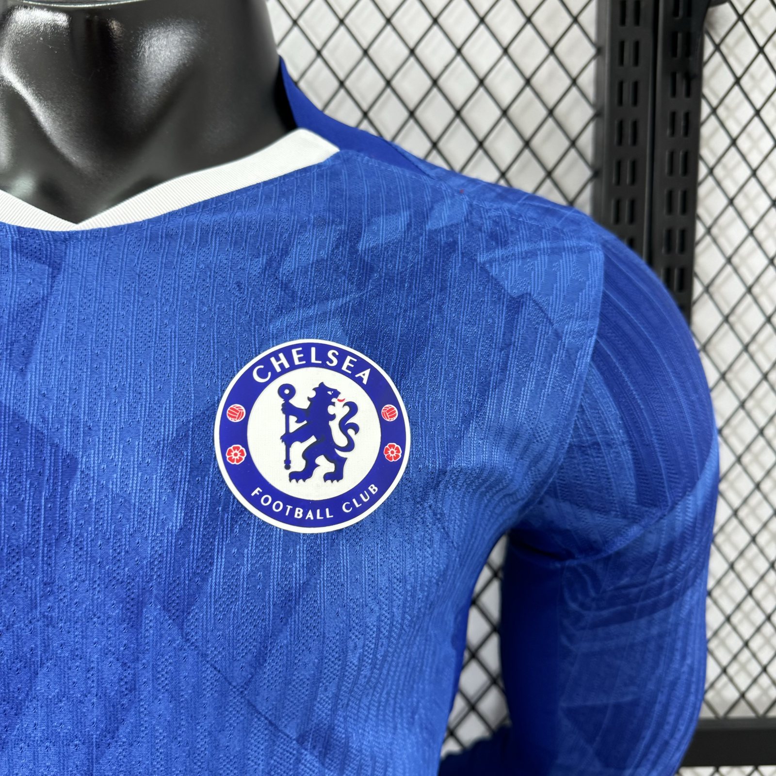 2025-26 Chelsea Home Long-Sleeve Jersey – Player Version