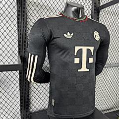 2025-26 Bayern Munich Second Away Long Sleeve Jersey - Player Edition