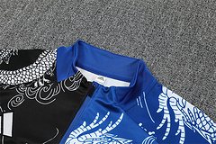 2025-26 Real Madrid Black and Blue Special Edition Half-Draw Training Jersey