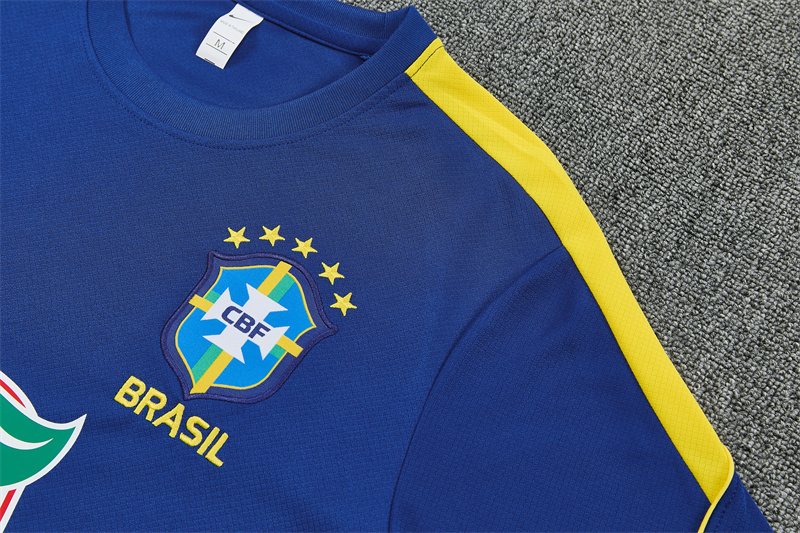 2026-27 Brazil Royal Blue Short-Sleeve Training Jersey