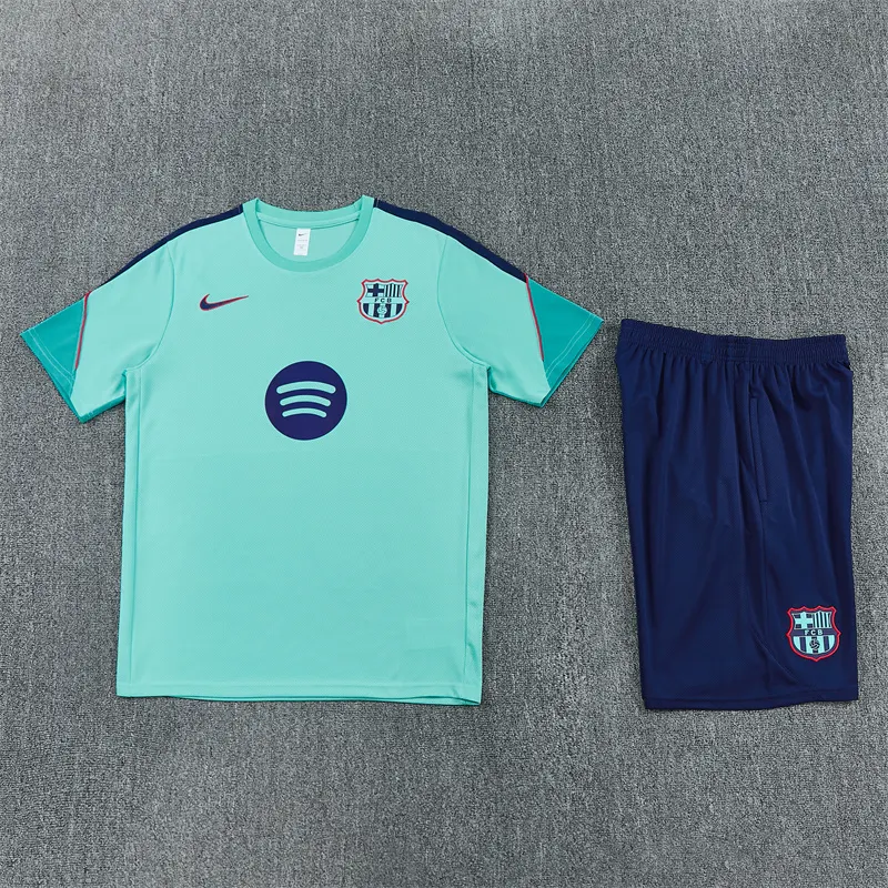 2026-27 Barcelona light blue short-sleeved training jersey