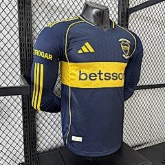 2025-26 Boca Juniors Home Long-Sleeve Jersey - Player Version