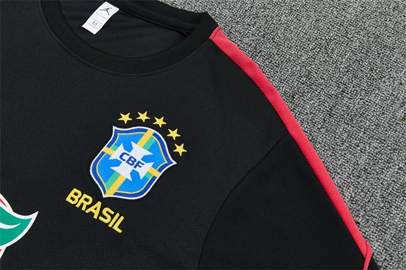2026-27 Brazil Black Short-Sleeve Training Jersey