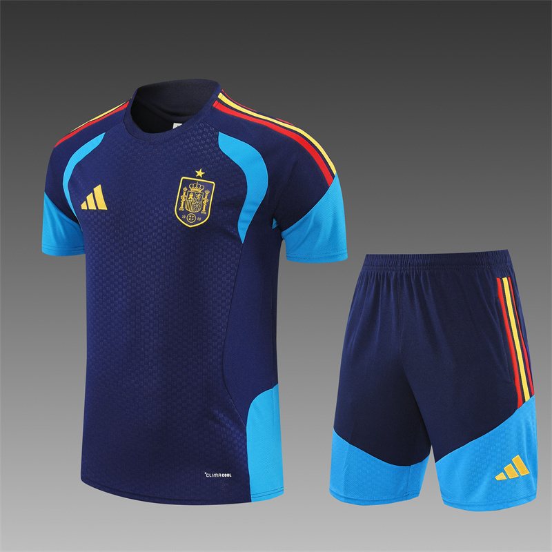 2026-27 Spain Royal Blue Short-Sleeve Training Jersey