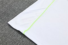2025-26 Real Madrid White Retro Half-Draw Training Jersey