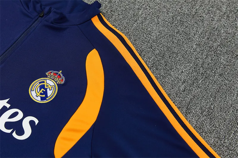 2026-27 Real Madrid Royal Blue Half-Zip Training Jersey