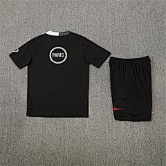 2025-26 Paris Saint-Germain Black T90 Short Sleeve Training Jersey