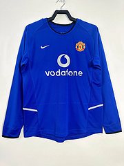 2002-03 Manchester United Second Away Long Sleeve Retro Jersey