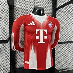 2025-26 Bayern Munich Home Long Sleeve Jersey - Player Edition