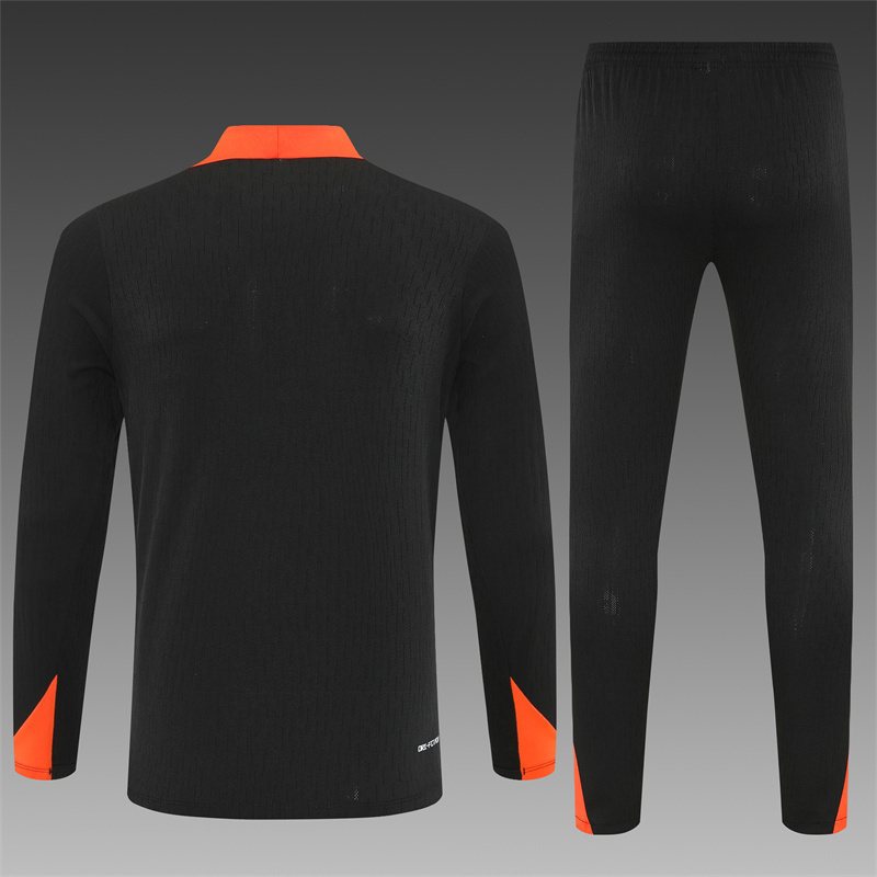 2025-26 Brazil Black Half-Zip Training Jersey