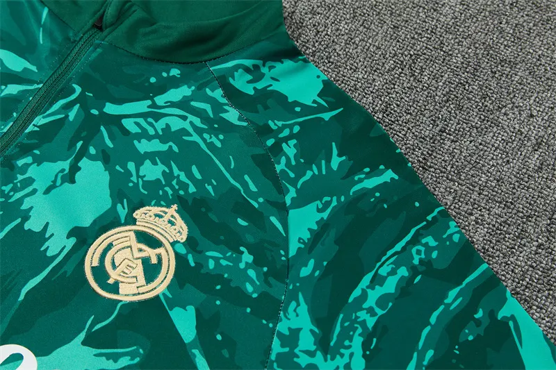 2026-27 Real Madrid Green Half-Zip Training Jersey