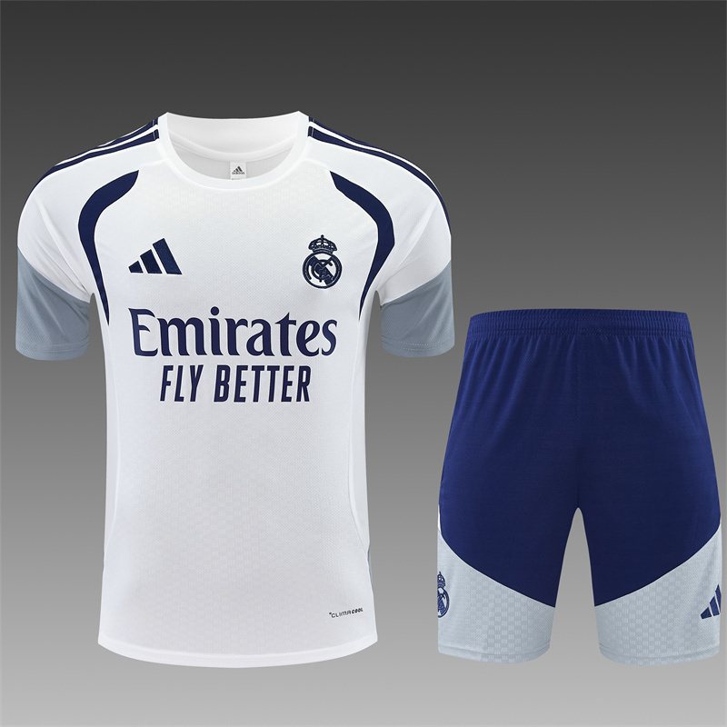 2026-27 Real Madrid White Short-Sleeve Training Jersey