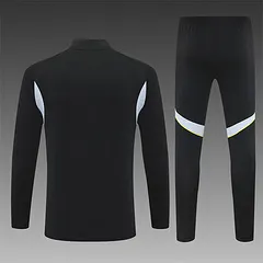 2025-26 Real Madrid Black Half-Pull Training Jersey