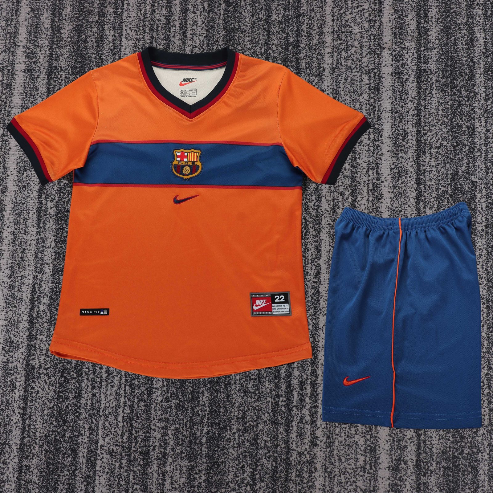1998-99 Barcelona Second Away Retro Jersey - Kids