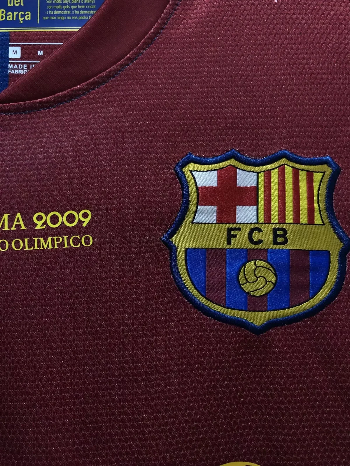 2008-09 Barcelona Home Long Sleeve Retro Shirt - Champions League Edition