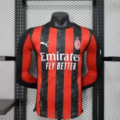 2025-26 AC Home Long Sleeve Jersey - Player Edition