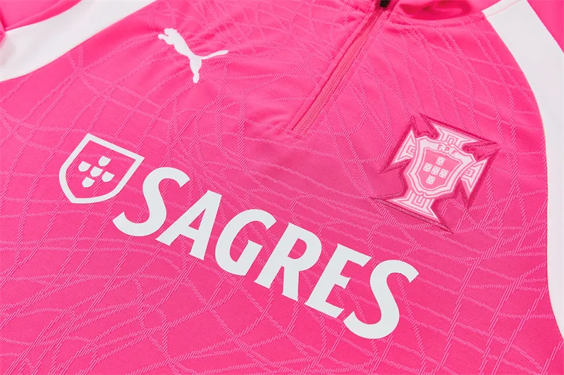 2026-27 Portugal Ink Pink Half-Zip Training Jersey