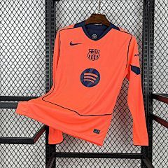 2025-26 Barcelona Away Long-Sleeve Jersey - Fan Edition