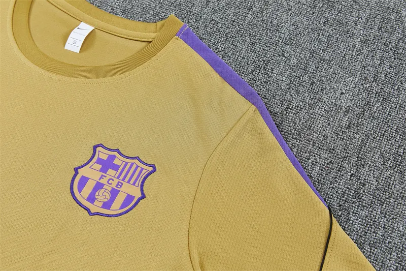 2026-27 Barcelona Gold Short-Sleeve Training Jersey