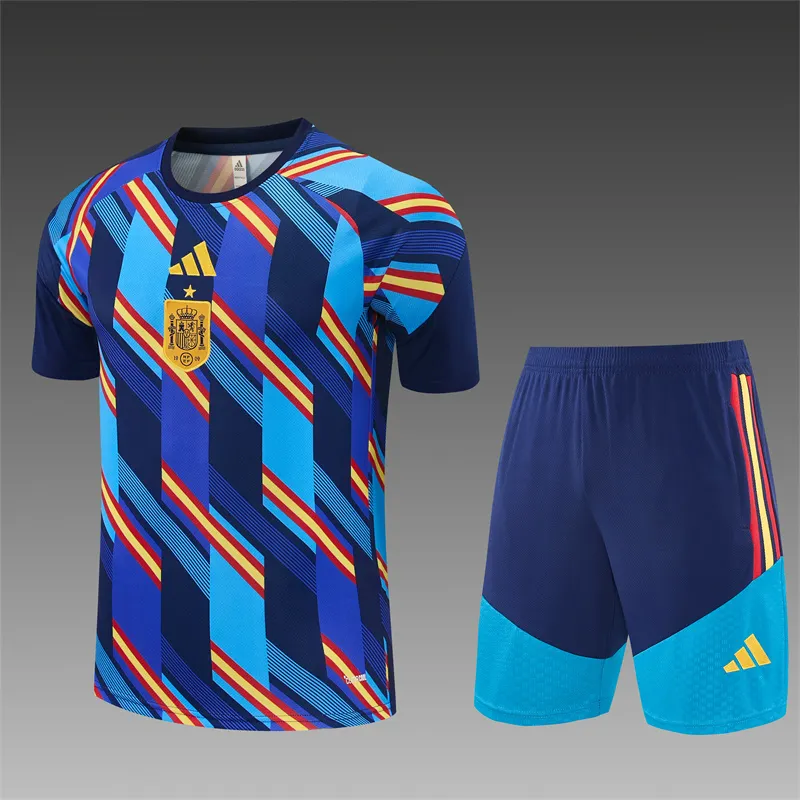 2026-27 Spain Royal Blue Short-Sleeve Training Jersey