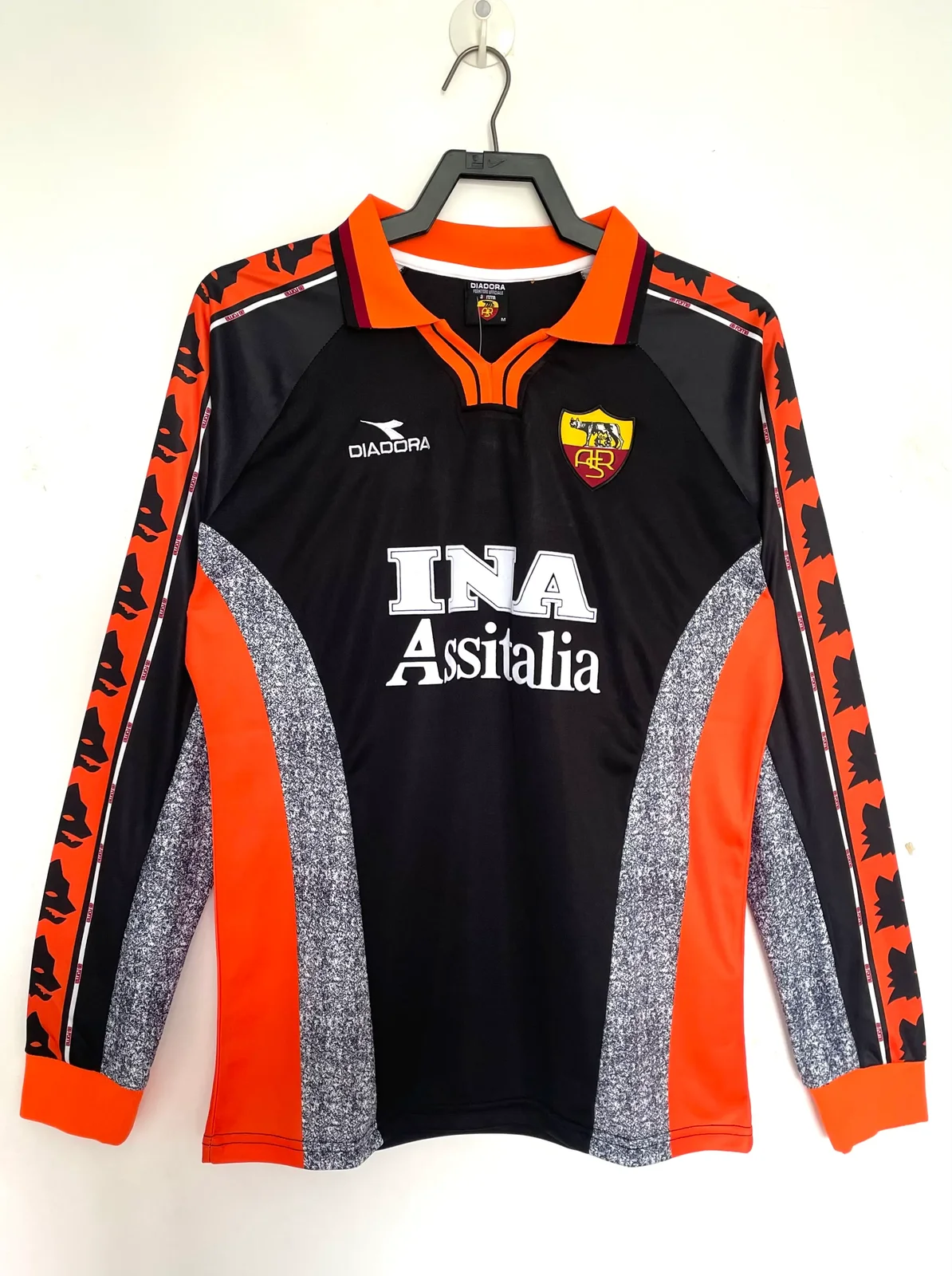 1998-99 Roma Second Away Long-Sleeve Retro Jersey