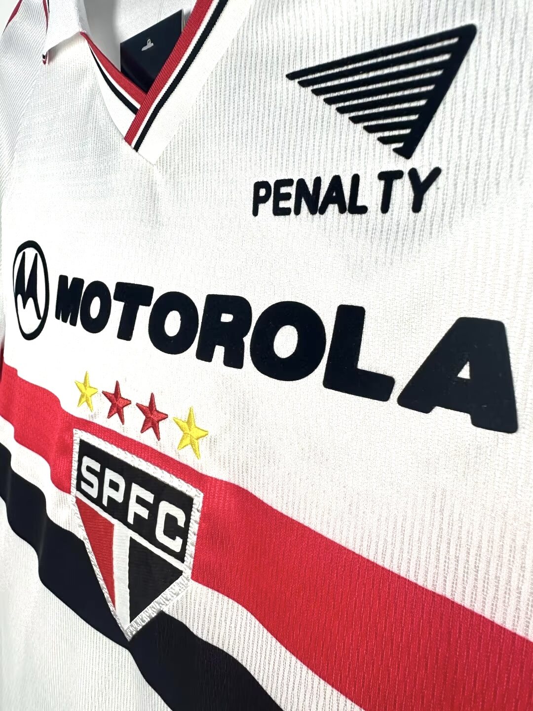 2000 Sao Paulo home retro jersey with collar