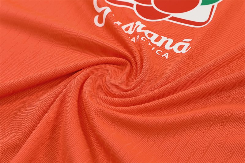 2025-26 Brazil Orange Half-Zip Training Jersey