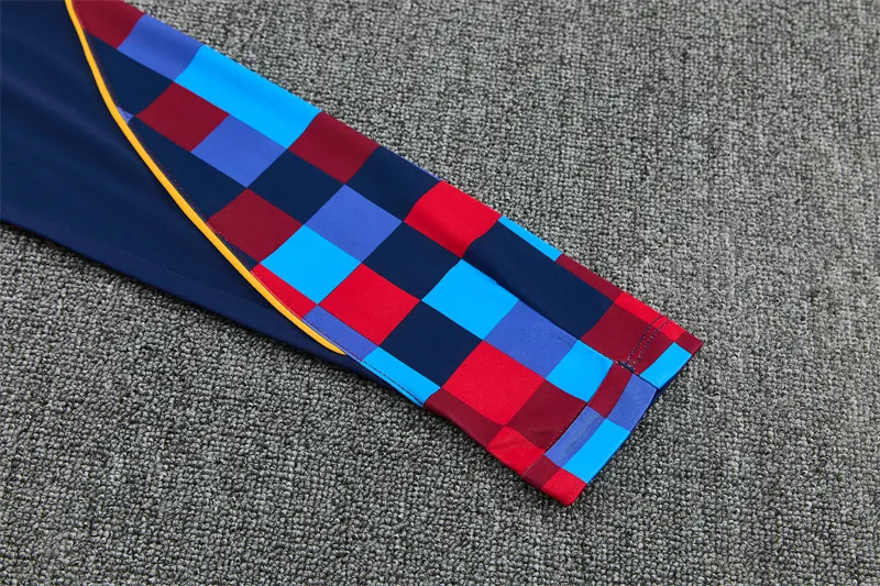 2026-27 Barcelona Red &amp; Blue Half-Zip Training Jersey