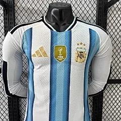 2026 Argentina Home Long-Sleeve Jersey - Player Version