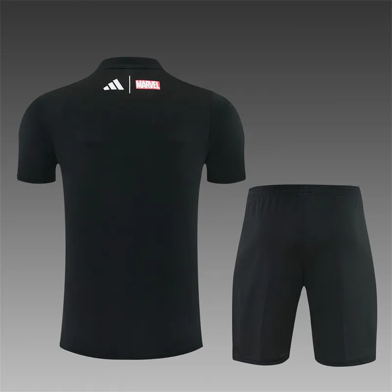 2025-26 Real Madrid Black Short-Sleeve Training Jersey