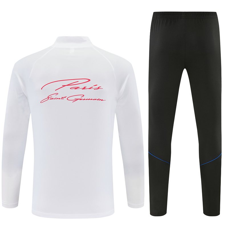 2026-27 Paris White Half-Zip Training Jersey