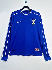 1998 Brazil Away Long Sleeve Retro Jersey