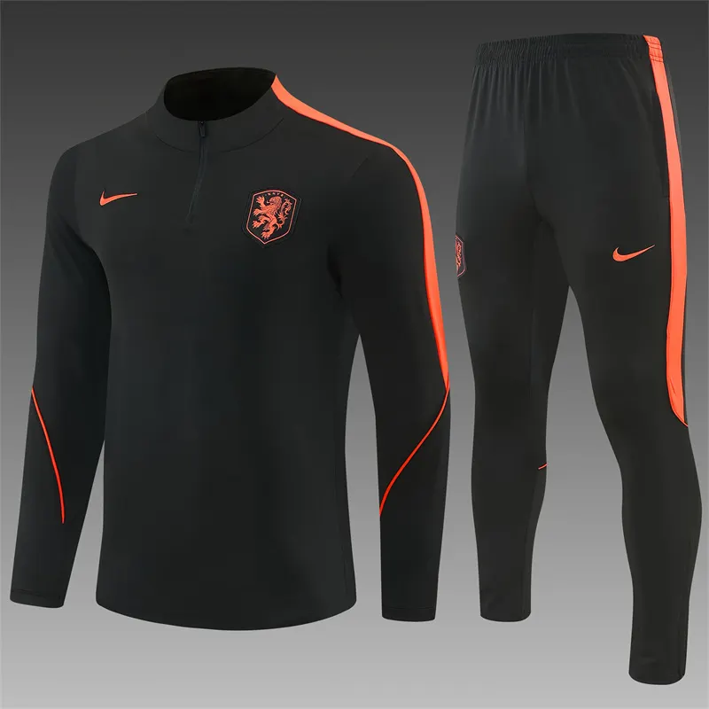 2026-27 Netherlands Royal Black Half-Zip Training Jersey