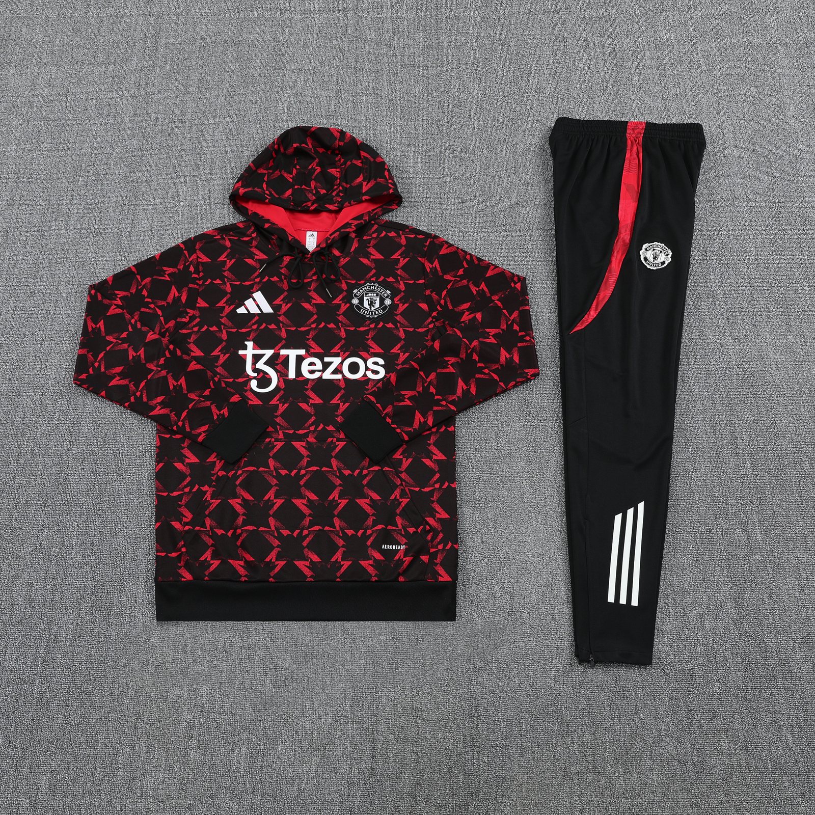 2025-26 Manchester United Red Training Hooded Jersey