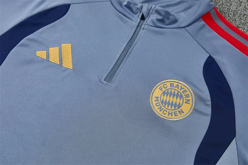 2026-27 Bayern Munich Dark Grey Half-Zip Training Jersey