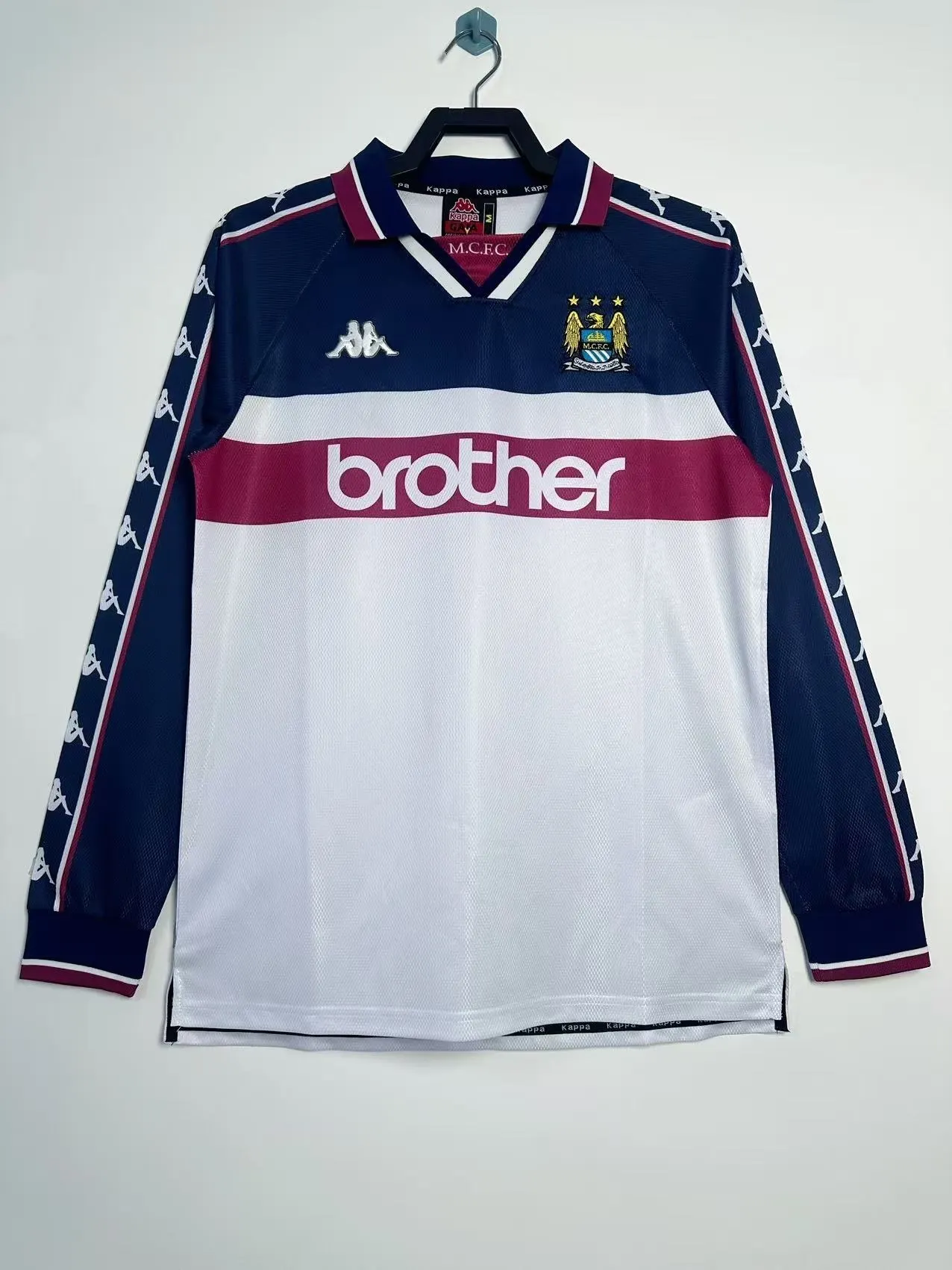 1997-98 Manchester City Away Retro Long-Sleeve Jersey
