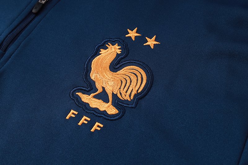 2026-27 France National Team Royal Blue Half-Zip Training Jersey