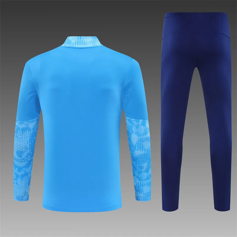 2025-26 Manchester City Light Blue Half-Zip Training Jersey