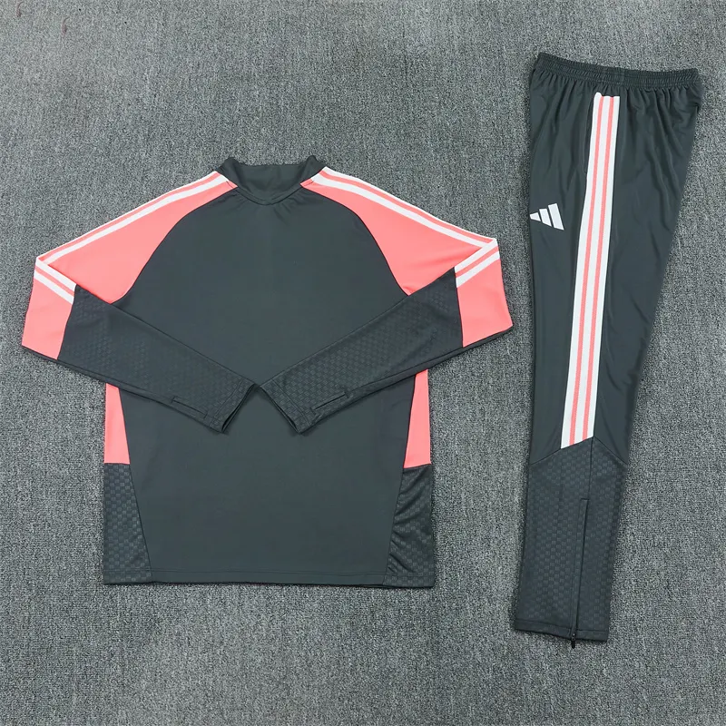 2026-27 Real Madrid Dark Grey Half-Zip Training Jersey