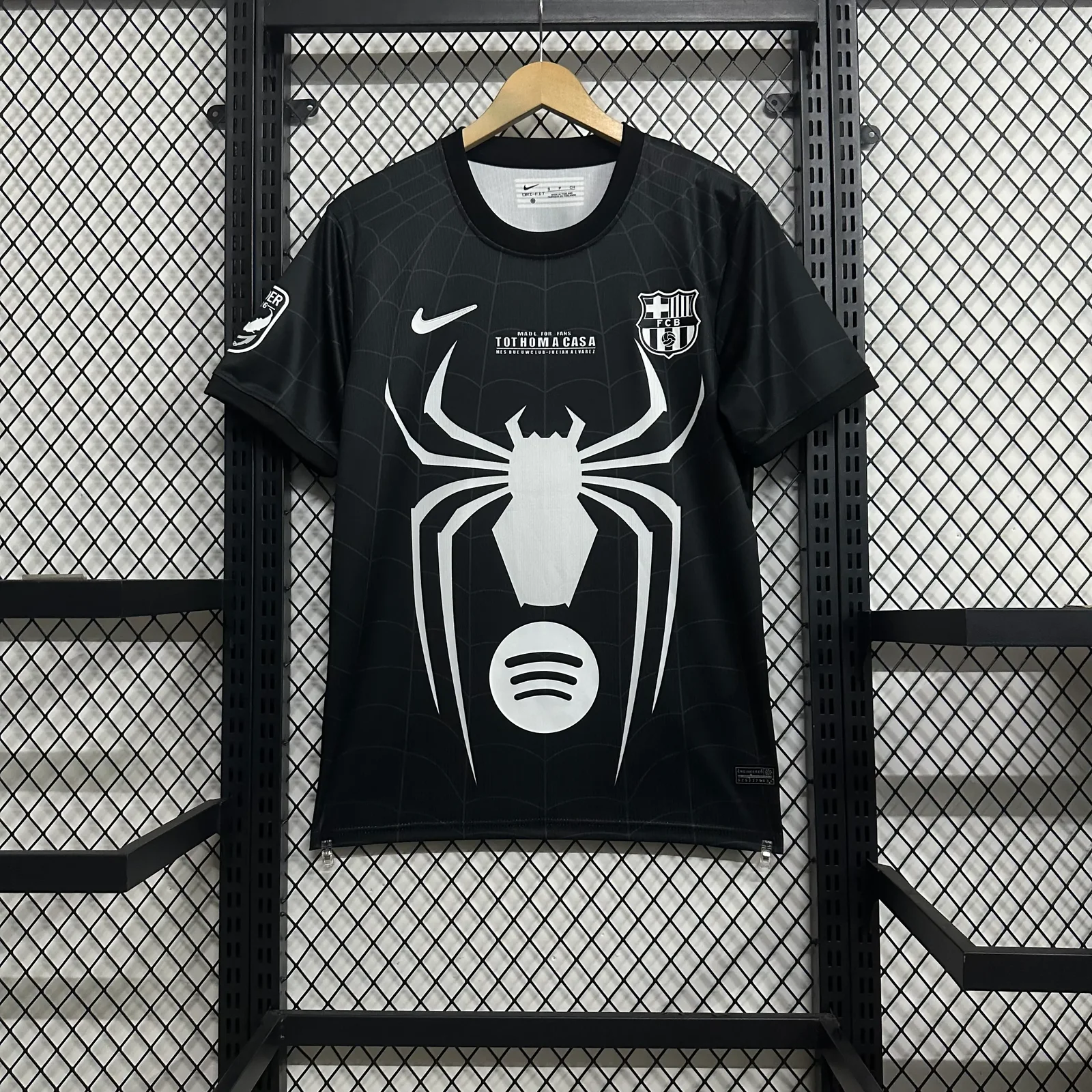 2026-27 FC Barcelona Black Spiders Jersey - Fan Edition