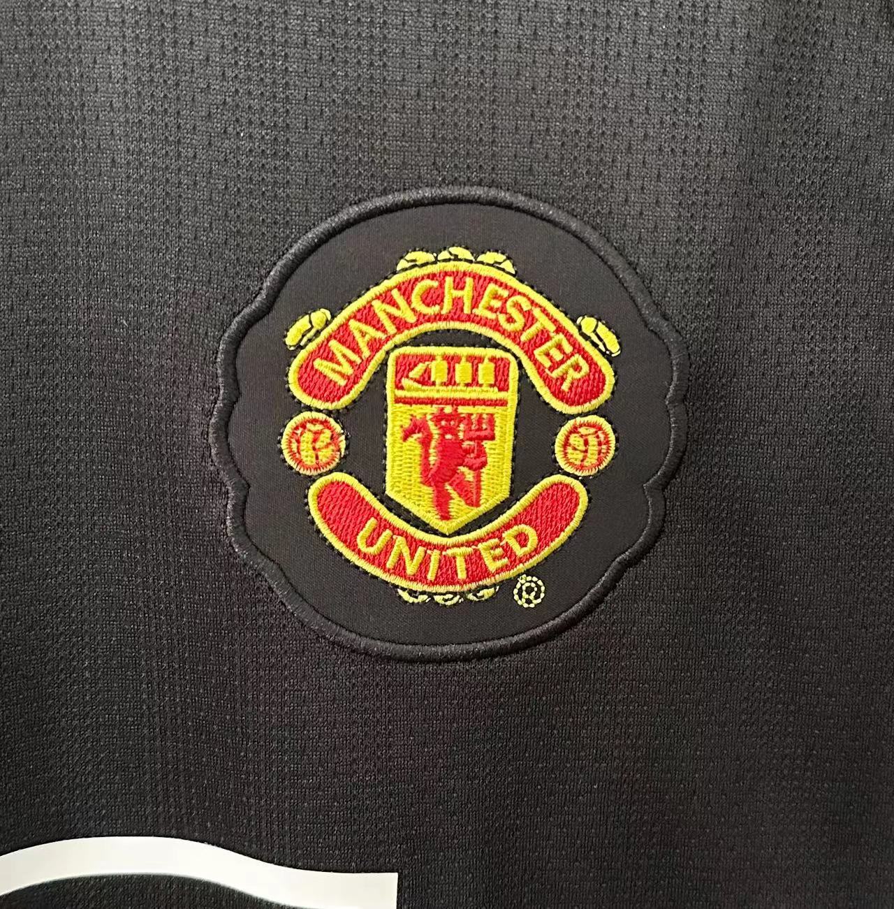 2007-08 Manchester United Away Black Retro Shirt