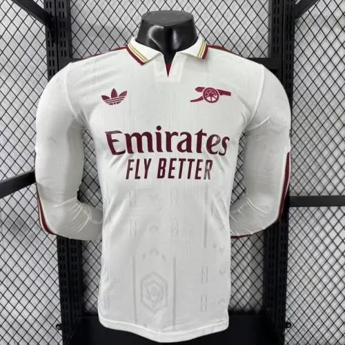 2025-26 Arsenal Away Long Sleeve Shirt - Player Edition