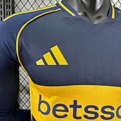 2025-26 Boca Home Long Sleeve Jersey - Player Edition