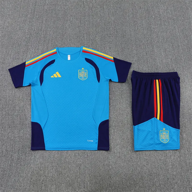 2026-27 Spain Lake Blue Short-Sleeve Training Jersey