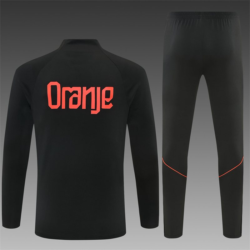 2026-27 Netherlands Royal Black Half-Zip Training Jersey