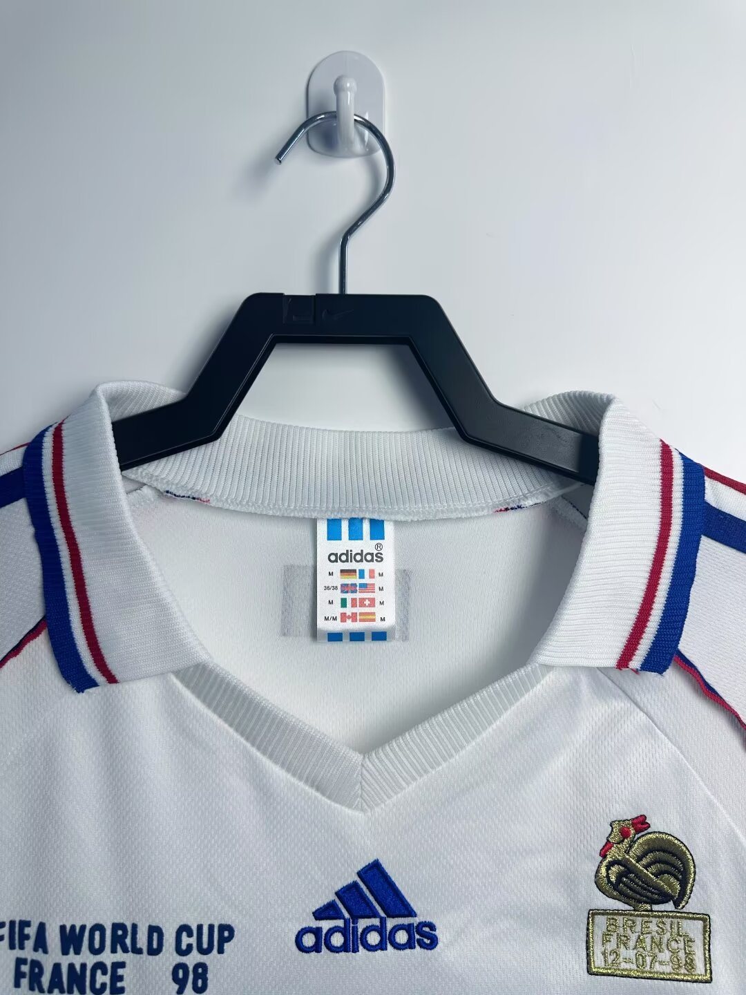 1998 France Away Long Sleeve Retro Jersey