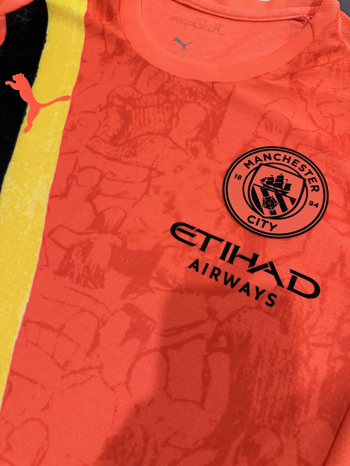 2025-26 Manchester City Orange Jersey - Player Version